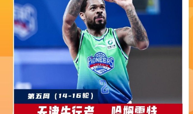 中欧体育登录入口-场均26.7分7.7板6.3助，CBA第五周最佳外援：天津后卫哈姆雷特当选